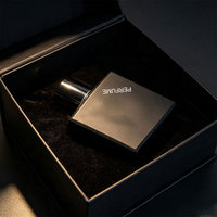 Flacon de parfum en verre 100 ml avec logo personnalisé, sérigraphie, finition givrée, conteneur de parfum rectangulaire de luxe, emballage cadeau, bâtonnets diffuseurs