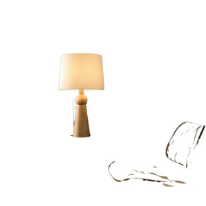 Solid Wood Table <b>Lamp</b> E27 <b>LED</b> 220V Switch Control Warm <b>Light</b> For Bedroom Living Room Study Decor - Product Image 5