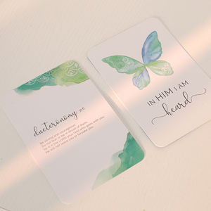 Cartes d'Encouragement Chrétien sur le Thème des Papillons, Dévotion, Prière, Écritures, Affirmations à partir <span class=keywords><strong>de</strong></span> Versets Bibliques - Product Image 5