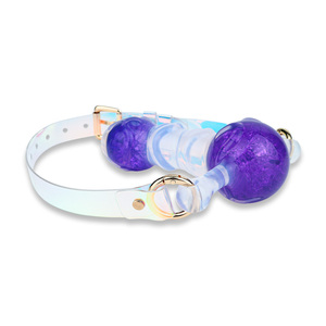 CITYFUN BDSM Gag avec perles colorées intégrées, bouchon buccal en silicone, <span class=keywords><strong>boule</strong></span> buccale, gags sexy pour femmes et hommes, jouets sexuels fétichistes - Product Image 5