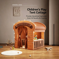 Tente de jeu intérieure pour tout-petits, maisonnette en plastique pour enfants, jouet d'éveil aux compétences de vie, pour la maternelle et la maison, maison de poupée