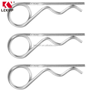 Kit d'assortiment de goupilles fendues de type R DIN11024, attaches à ressort à double spirale, goupilles de raccordement M4 en acier inoxydable 316 - Product Image 2