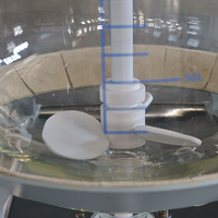 Réacteur en verre à double enveloppe pour laboratoire, récipient de réaction en verre à double couche pour la recherche et le développement, la synthèse de matériaux chimiques