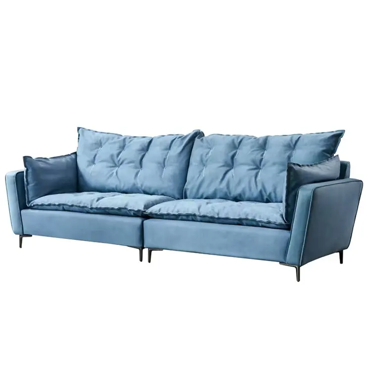 Design style Home Office furniture royal blue couches 2 seater sofa modern sofa