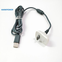 Vente en gros d'usine, câble de données de charge USB en cuivre pur de 1.8M pour contrôleur de jeu sans fil XBO X360