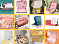 Boîte d'expédition personnalisée biodégradable pour avion, boîte en carton ondulé imprimée sur mesure pour l'emballage e-commerce de marque