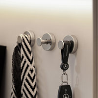 STOCCO Crochet mural flexible en acier inoxydable SUS304, étanche, à ventouse, sans perçage, réutilisable, forte capacité de charge, pour vêtements