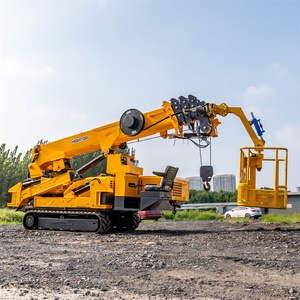 Mini-grue araignée portable de 3 tonnes, 5 grue araignées compactes, grue sur chenilles avec rotation à 360 degrés pour toiture, certifiée CE - Product Image 4