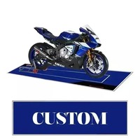 Tapis de moto en terre de diatomée, tapis de parking, tapis de présentation, tapis pour vélo de course, tapis antidérapant de chevet, logo personnalisé