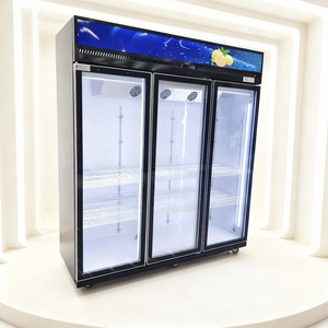 Réfrigérateur commercial pour boissons de magasin de proximité, vitrine réfrigérée à refroidissement par air, réfrigérateur vertical mécanique à <span class=keywords><strong>2</strong></span> <span class=keywords><strong>portes</strong></span> - Product Image 1