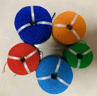 Cuerda de Polietileno de Bajo Peso, Trenzada de 3 Hilos, Colorida, para Amarre Marino