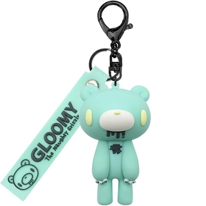 Dễ thương phim hoạt hình Nhật Bản ảm đạm gấu PVC Keychain phụ kiện Nhà máy tùy chỉnh giá 3D PVC cao su Keychain mềm Silicone móc khóa - Product Image 5