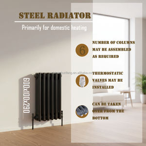 <span class=keywords><strong>Radiateur</strong></span> mural moderne minimaliste à trois colonnes en acier à faible teneur en carbone pour salons 600mmX290mm - Product Image 3