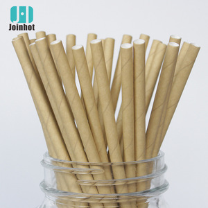 Joinhot Pure Kraft <b>Paper</b> Straws Disposable <b>Biodegradable</b> Eco Friendly For Milk Tea And Beverages - Product Image 1