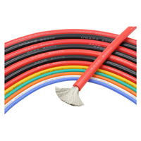 Câble électrique en silicone haute température 6 8 10 12 14 16 AWG, norme américaine, câble en silicone souple