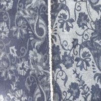 Tissu denim léger teint en fil et imprimé sur mesure de haute qualité, tissé jacquard, pour vêtements, sacs et chaussures – Vente en gros