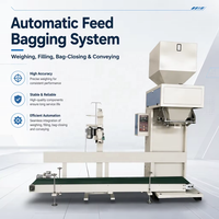Automatische 25 kg 50kg Kaffeebohnen Wiege- und Großbeutel-Abfüll-, Verschließ-, Näh-, Siegel- und Verpackungsmaschine