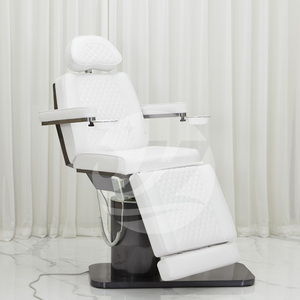 Base Rosa cama de masaje cosmético eléctrico 4 Motor ajustable silla Facial alta oro Acero inoxidable salón de belleza muebles modernos - Product Image 2