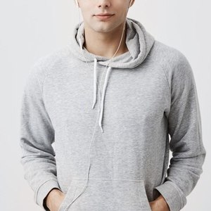 Sweat à capuche de qualité supérieure en coton lourd noir blanc surdimensionné imprimé bouffant sweats à capuche pour hommes sweats unisexe pull fabrication - Product Image 3