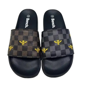 Zapatillas Bosirui, toboganes de diseñador de moda para hombre, toboganes bordados, sandalias para hombre, tobogán de lujo, estilo europeo y americano, hogar, PVC BSR - Product Image 1