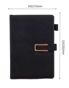Wholesale Customized Metal Buckle Pu Leather Notebook Diary Notebook Customizable Pu Leather <b>A5</b> Notebook - Product Image 5