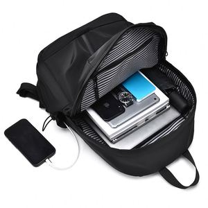 Sac à dos d'étudiant en nylon de grande capacité personnalisé en gros, résistant à l'eau, Mochilas, USB, tendance, antivol, fermeture éclair, voyage, homme - Product Image 3