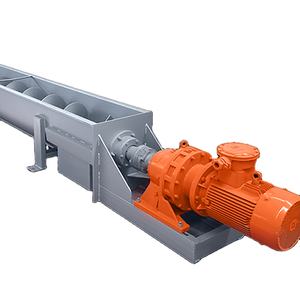 Transportador de tornillo de cemento sin eje de arena vertical en espiral con tolva Flex Auger - Product Image 1