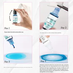 Fournisseur Direct d'Usine Guangdong – Nouvelle <span class=keywords><strong>Peinture</strong></span> DIY à Base de Colorants Acides Dégradés, 30 Couleurs, 10ml - Product Image 3