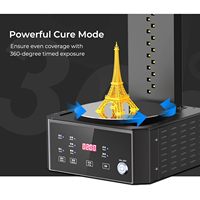 UW-01 Creality Station de lavage 2-en-1 Imprimantes 3D Boîte rotative de séchage UV Seau LCD/DLP/SLA Résine améliorée Lavage Orange