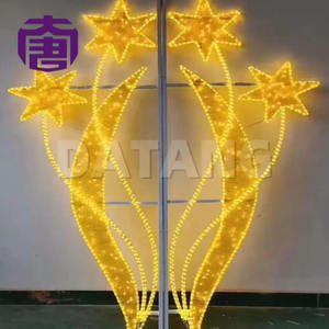 Proyecto de Iluminación Urbana, Luces Decorativas con Motivos en Forma de Poste de Calle LED 2D, Decoración Navideña - Product Image 4