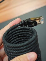 Kabel Ethernet magnetik Cat 8, kabel konektivitas magnetik Cat8 Sstp Patch kabel kucing 8 Rj45