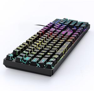 BAJEAL <span class=keywords><strong>K55</strong></span> <span class=keywords><strong>clavier</strong></span> de jeu étanche Gamer professionnel couleur rétro-éclairé LED USB <span class=keywords><strong>clavier</strong></span> de fissure - Product Image 5
