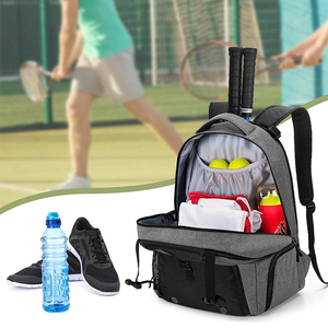 กระเป๋าเทนนิสสำหรับไม้เทนนิส 2 อัน พร้อมช่องเก็บรองเท้าแบบมีรูระบายอากาศสำหรับเทนนิส/พิคเคิลบอล/แบดมินตัน/สควอช - Product Image 4