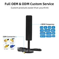Antenne à lame large bande 4G LTE 12dBi avec support magnétique et câble RG174 pour communication longue portée, idéale pour les passerelles et modems LoRa