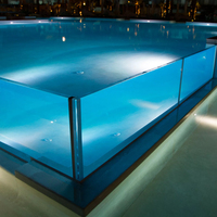 HUASHUAITE Bestseller Transparente Kunststoffplatten aus 100% reinem Acrylglas, 50mm 60mm 80mm 100mm, Lieferant für Schwimmbäder
