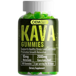 OEM/ODM Private Labels Natural Kava and Ashwagandha Root Extract Gummy Kava Gummies Deep <b>Sleep</b> and Stress Relief for Adults - Product Image 1