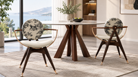Fauteuil de détente moderne - Structure en bois - Revêtement en microfibre - Idéal pour le salon