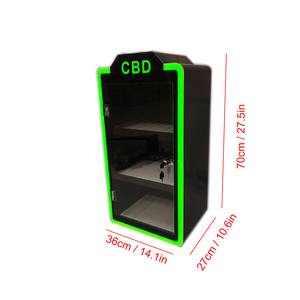Exhibidor de Mostrador Personalizado de 3 Niveles con Iluminación LED, Exhibidor Publicitario de Acrílico con Diseño Moderno <span class=keywords><strong>para</strong></span> Tiendas de Cigarrillos - Product Image 2