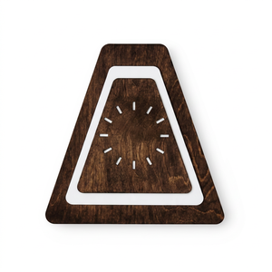 Wooden <b>Wall</b> <b>Clock</b> Analog Modern Geometric Wood <b>Clock</b> for <b>Living</b> <b>Room</b>, Bedroom, Office and Kitchen, Minimalist Decorati - Product Image 1
