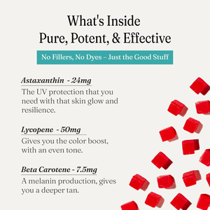 Gummies Solilan Autobronzantes et Éclat pour la Peau en Marque Blanche OEM au Bêta-Carotène Naturel, Lycopène et Astaxanthine en Sachet pour Femmes - Product Image 2