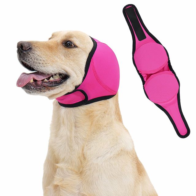 Quiet Ears for Dogs Comfort Calming Hoodie Dog Ear Covers for Noise & Anxiety Relief Ear Wraps Adjustable Dogs Ear Muffs