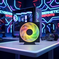 Nuevo Enfriador de CPU con Rodamiento Fluido Lineng LN-PJ 120, Ventilador de 120 mm con Efecto de Luz LED ARGB para PC de Escritorio y Juegos