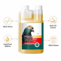 Huile d'ail liquide pour pigeons, marque personnalisée, supplément alimentaire, additif pour l'alimentation, emballage OEM, formule personnalisée disponible