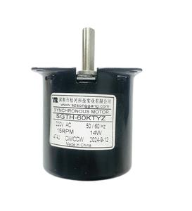 มอเตอร์ซิงโครนัสเฟสเดียว<span class=keywords><strong>60ktyz</strong></span> 14W AC 220V 50/60Hz อายุการใช้งานยาวนาน220V 50/60Hz แม่เหล็กถาวร CW ccw - Product Image 5