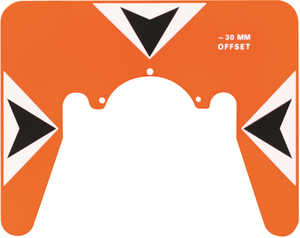 대상 플레이트 총 스테이션 프리즘이 있는 AKZ18 64mm 단일 측량 표준 프리즘 어셈블리 - Product Image 4