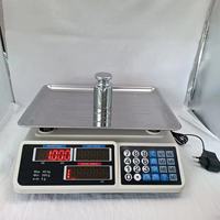 Báscula Electrónica de 40 kg/2 g 30 kg/1 g, Balanza Digital con Cálculo de Precios para Uso Comercial