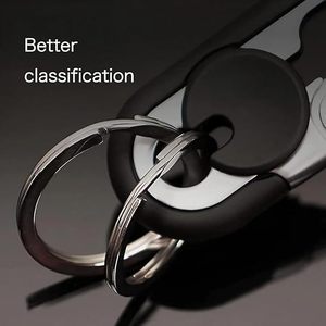 Meilleure Vente Porte-clés de Voiture Premium en Alliage de Zinc Anti-Rayures Durable Support de Clés Personnalisé Clips Métalliques pour Clés de Voiture Cadeau Homme Prêt à Expédier - Product Image 2