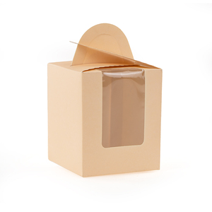 กล่องใส่<span class=keywords><strong>เค้ก</strong></span><span class=keywords><strong>ชีส</strong></span>พิมพ์ลายขนาดกำหนดเองสำหรับบรรจุภัณฑ์<span class=keywords><strong>เค้ก</strong></span>วันเกิดพร้อมด้ามจับบรรจุภัณฑ์กระดาษคราฟท์ขนมมูส - Product Image 6