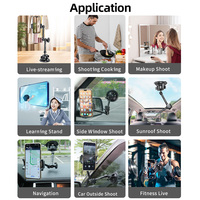 Bras magique réglable robuste pour voiture, support de téléphone portable à ventouse, rotation flexible de 360 degrés, vente en gros