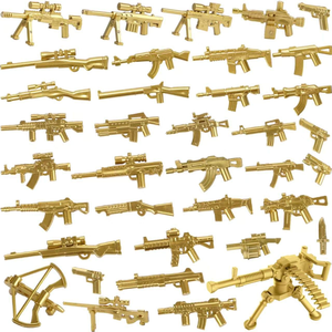 Kits d'accessoires pour mini-armes Moc, jouets de construction pour équipe SWAT, équipement <span class=keywords><strong>militaire</strong></span> de style Seconde Guerre mondiale, ensemble de blocs de construction - Product Image 2